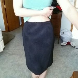 Pinstripe high waist pencil skirt lightweight